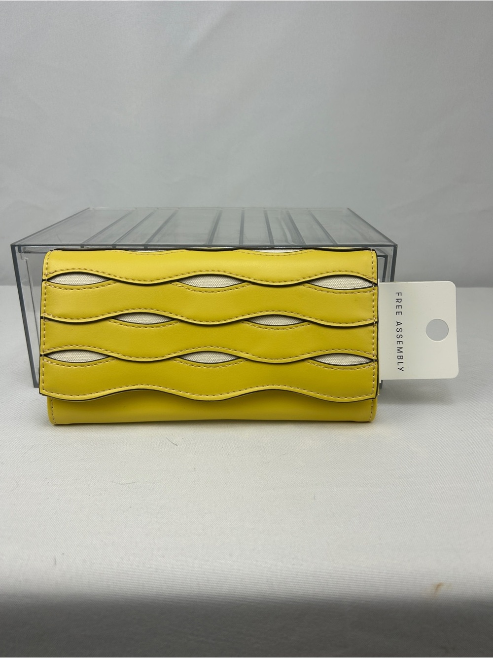 Free Assembly Yellow Wave-Detail Wallet